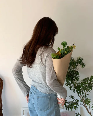 Asymmetrical sheer cardigan