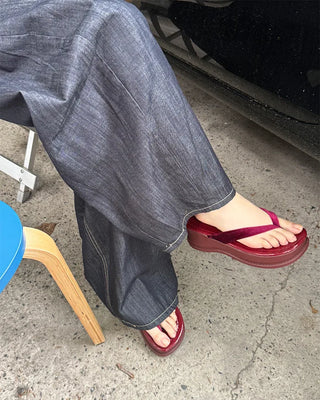 Platform thong sandals