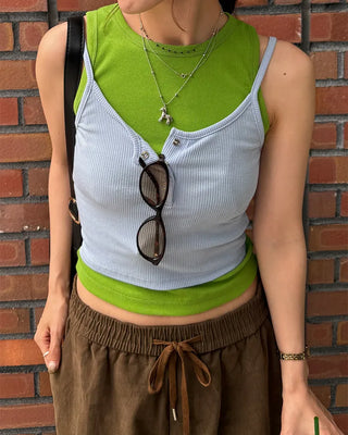 Button Rib Camisole