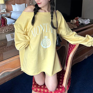 Daily off-shoulder sweatshirt