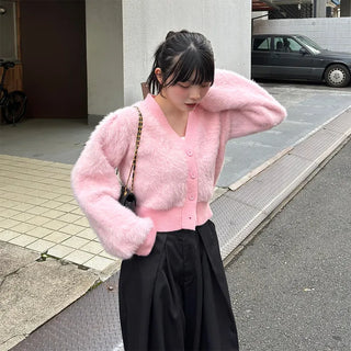 Angora Short Cardigan