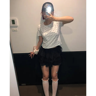 Lace knee socks