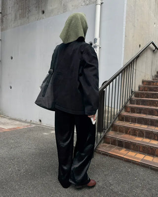 Washed pocket work jacket