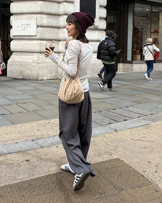 Side-button slacks