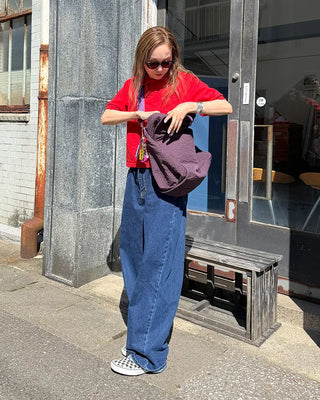 2-Way Ripple Check One-Shoulder Bag