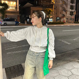 Cropped hoodie