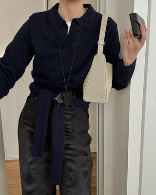 Modern wool color knit