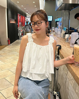 Frilled tiered blouse