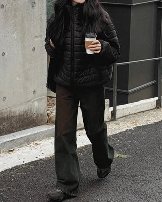 Dark wash denim pants