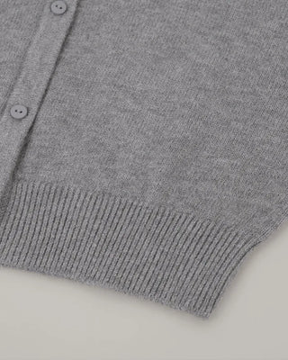 Layered knit cardigan