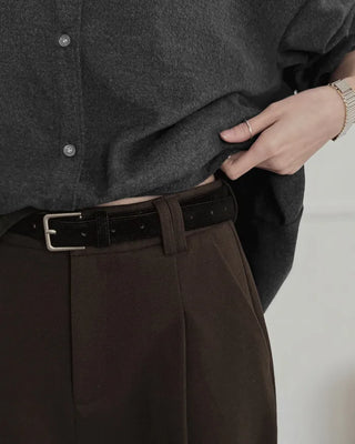 Basic slacks with pleats