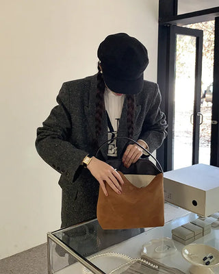 Suede bag