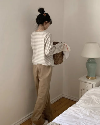 Slim striped knit