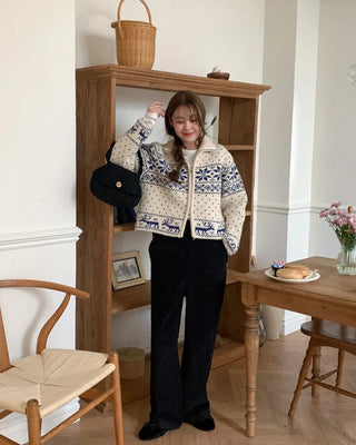 Corduroy Overalls Sweatshirt