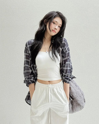 Summer Check Wrinkle Shirt