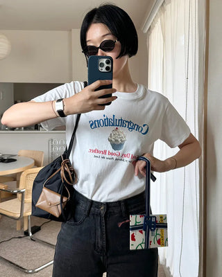 [8th Re-release] (ORIGINAL) Medium Drawstring Shoulder Bag (black)