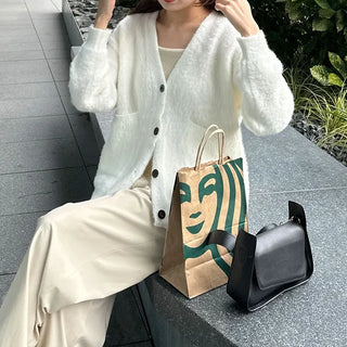 Loose-fit cardigan