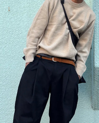 Suede belt