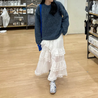 Loose-fit colored knit