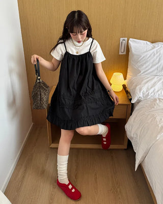 Double-line flat shoes