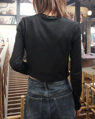 Crop Long Sleeve T-Shirt