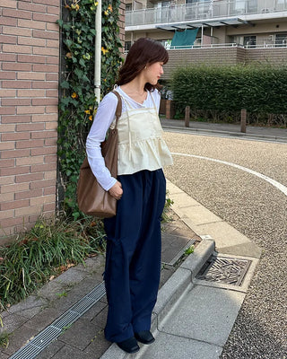 Side-ribbon cargo pants