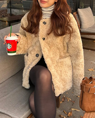 Oversized Half Fur Coat