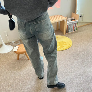 Vintage Washed Denim Pants