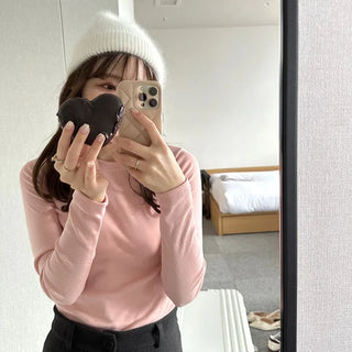 Colorful basic long-sleeved T-shirt