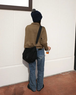Straight denim pants