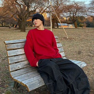 (Unisex) Basic Color Sweatshirt