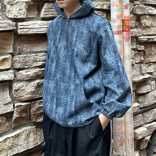(Unisex) Washed Denim Anorak