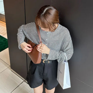 Pintuck shorts