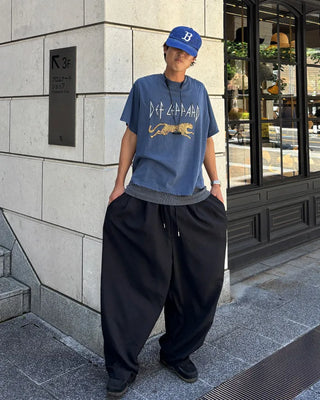 Double Pintuck Balloon Slacks
