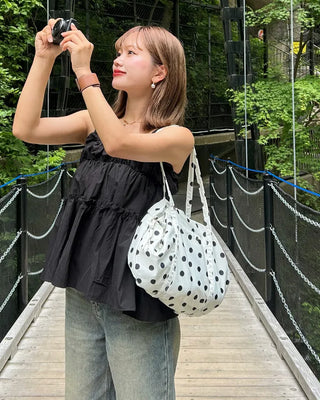 Dot Pocket Boston Tote Bag