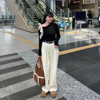 Sheepskin tote bag