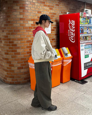 (Unisex) Drawstring Pintuck Slacks