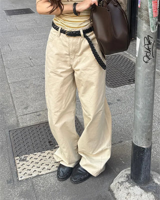 Wide cotton pants