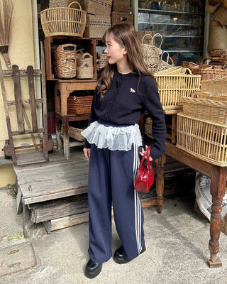 Chiffon-lined sweatpants