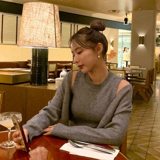 Knit sleeveless bolero set