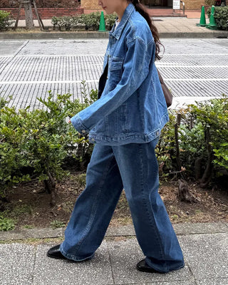 Oversized denim jacket
