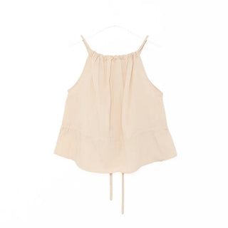 String Shirring Sleeveless Blouse