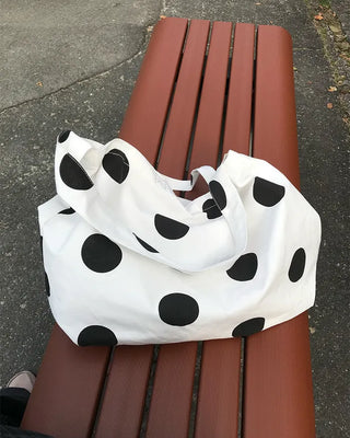 Polka Dot Big Shoulder Bag