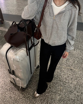 Basic zip-up hoodie