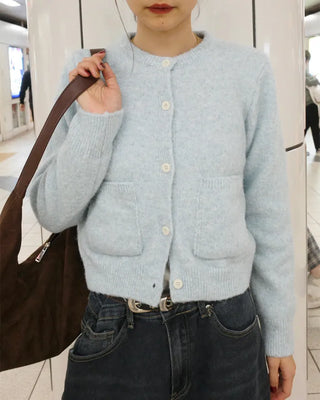 Suede shoulder bag