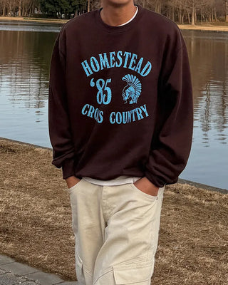 Lettering print sweatshirt