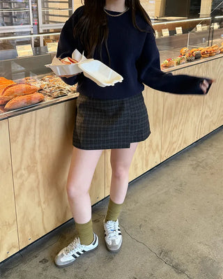 Ribbed long socks