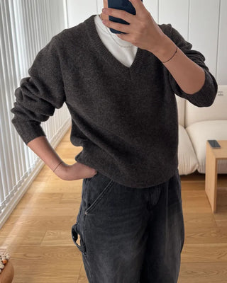 Regular Fit V-Neck Knit