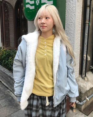 Reversible fur jacket