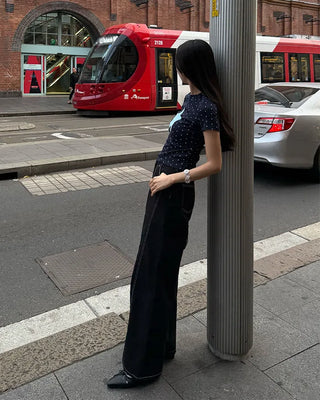 Curved Sage Wide Pants